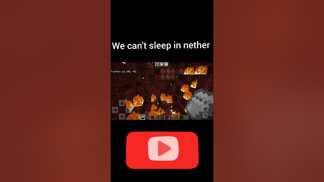 Can villagers sleep in nether in Minecraft ? shorts YouTube
