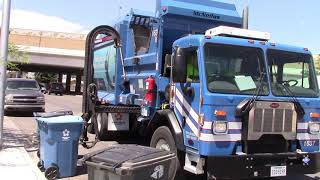 Republic Services Vegas: CNG and Diesel Peterbilt McNeilus ZRs!