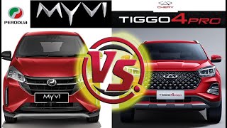 Perodua Myvi Vs Chery Tiggo 4 Pro: Which One Is More Technologically Advanced?