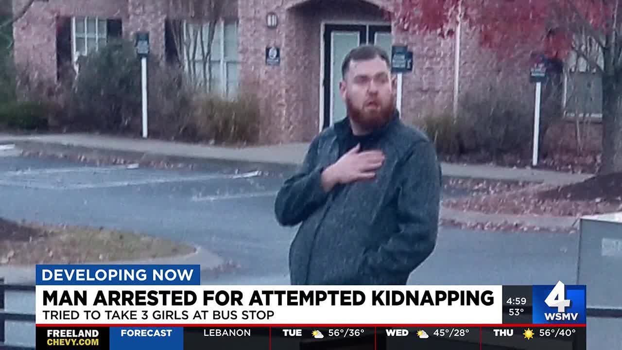 Man arrested for attempted kidnapping for trying to take three girls at ...