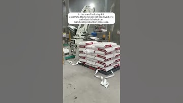 Automated factories do not need workers; an industrial robot can handle all production processes.