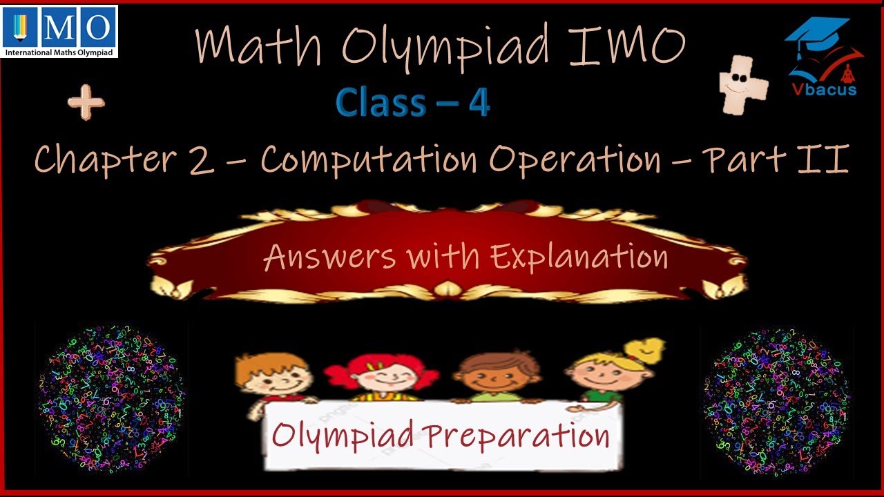 #vbacus ️Class 4 SOF IMO MATHS OLYMPIAD CHAPTER 2, Computation ...
