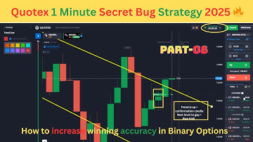 Quotex 1 Minute Secret Bug Strategy 2025 🔥| Binary Option Trading Strategy | Quotex Strategy |Part-8