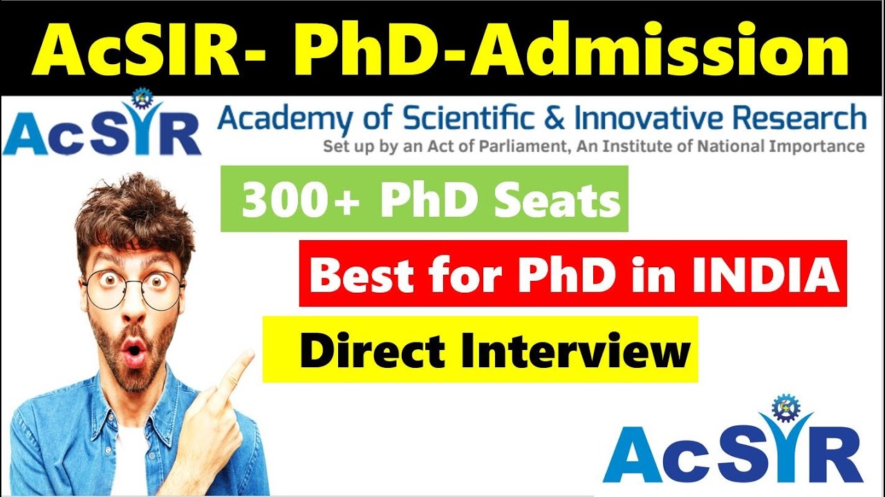 phd-admission-in-52-csir-labs-ii-acsir-aug-2023-application-started-ii