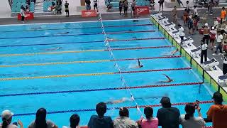 100m back stroke, 11 y/o Tim, lane 2