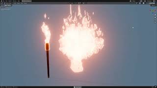 Procedural Mesh Fire - monkey