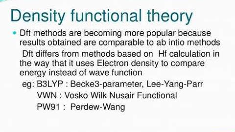 Gaussian software introduction 3