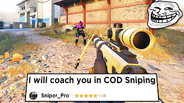 I hired a PRO SNIPER COACH on Fiverr then I POPPED OFF (HILARIOUS TROLL)