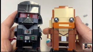 Lego Star Wars Brickheadz Darth Vader build and review with Obi Wan Kenobi