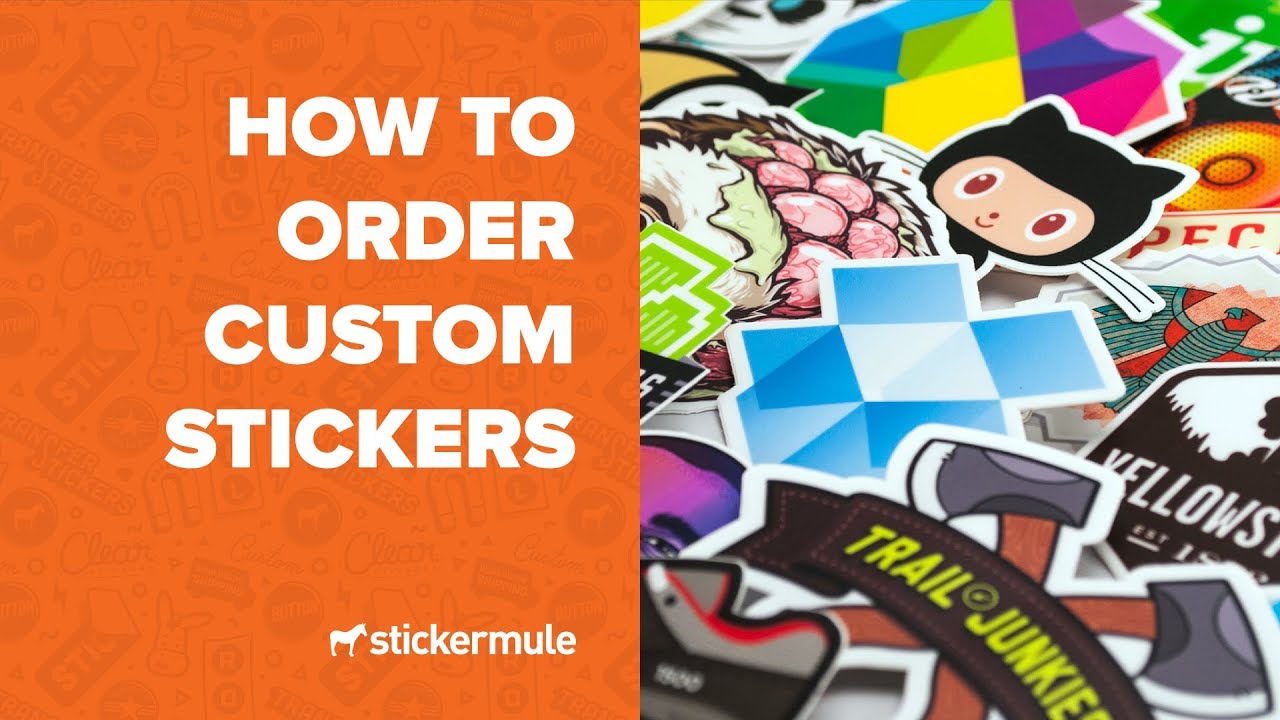 How to order custom stickers - YouTube