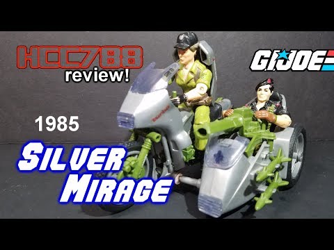 1985 GI Joe ARAH Cobra Silver Mirage Motorcycle Large Green Missile Rocket Part 