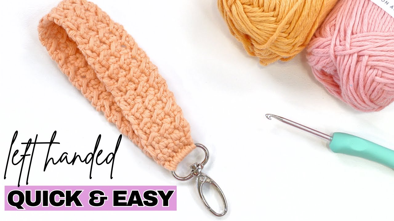 Easy Crochet Wristlet Keychain - Tender Warm Creations