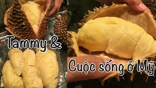 Cuộc sống ở Mỹ -  Ăn Sầu Riêng ở Mỹ ( Durian Fruit )