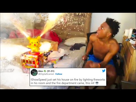 How old is IShowSpeed? Exploring the streamer's age as he almost burns  house down with fireworks