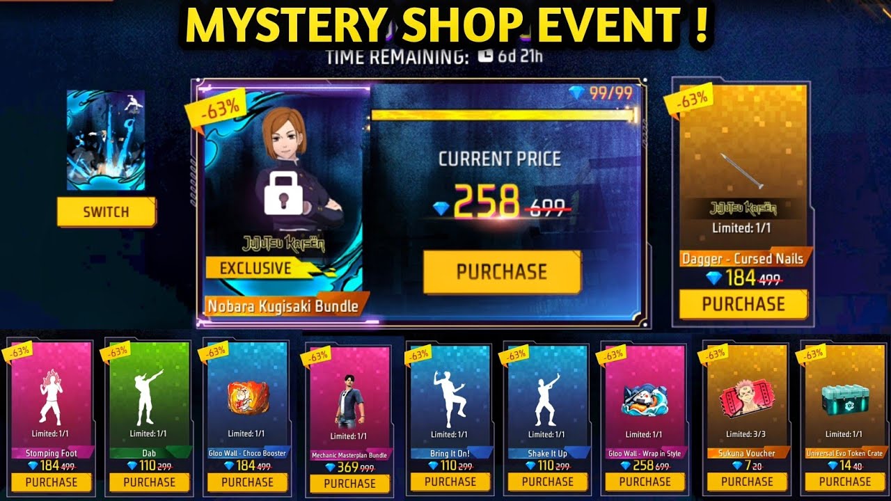 MYSTERY SHOP EVENT FREE FIRE| FREE FIRE NEW EVENT| FF NEW EVENT TODAY| NEW FF EVENT|GARENA FREE FIRE