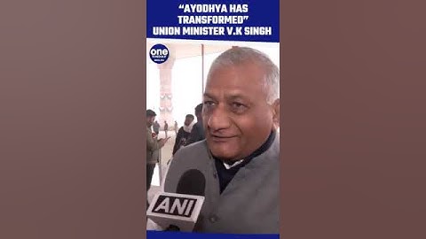 Union Minister Retd. Gen. V.K Singh Speaks as PM Modi Inaugurates Ayodhya Airport Today | #shorts