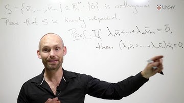 Ch6 Pr46: Linear Independence of orthogonal vectors