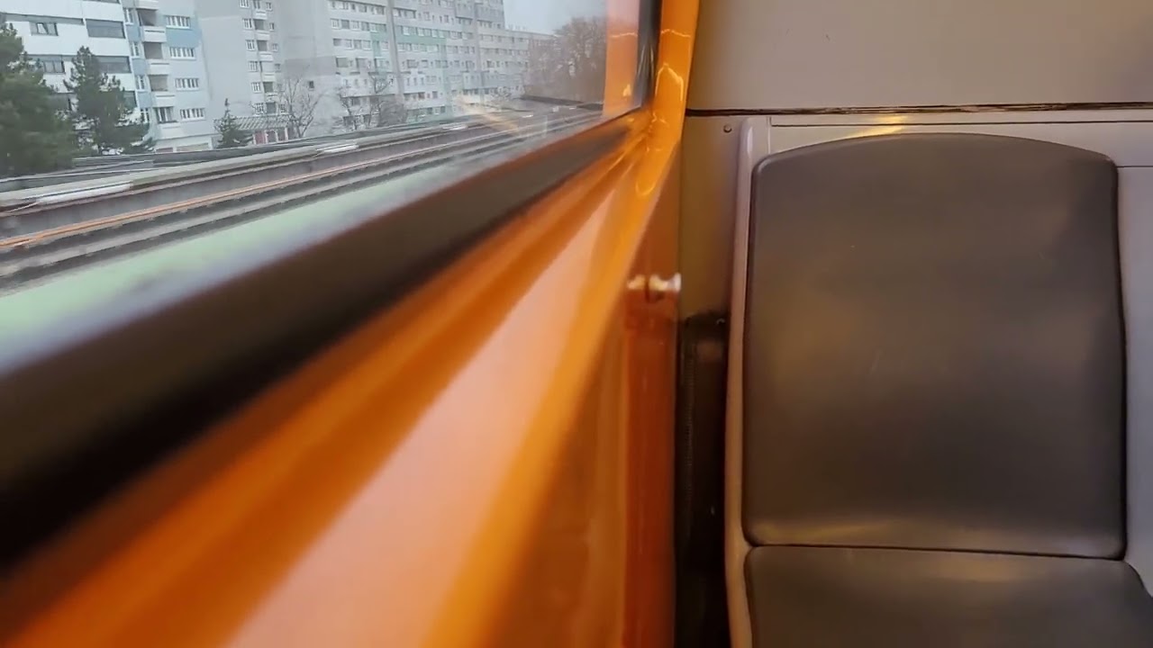 U1 Mitfahrt Leopoldau nach Kagraner Platz (U-Bahn Wien Silberpfeil SGP Typ U11)(01.04.2025)