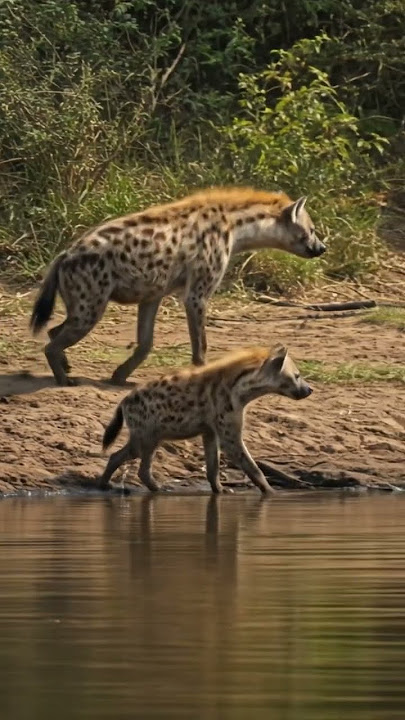 Hyenas attack wildlife #hyenas #attack #wildlife  #angrytiger