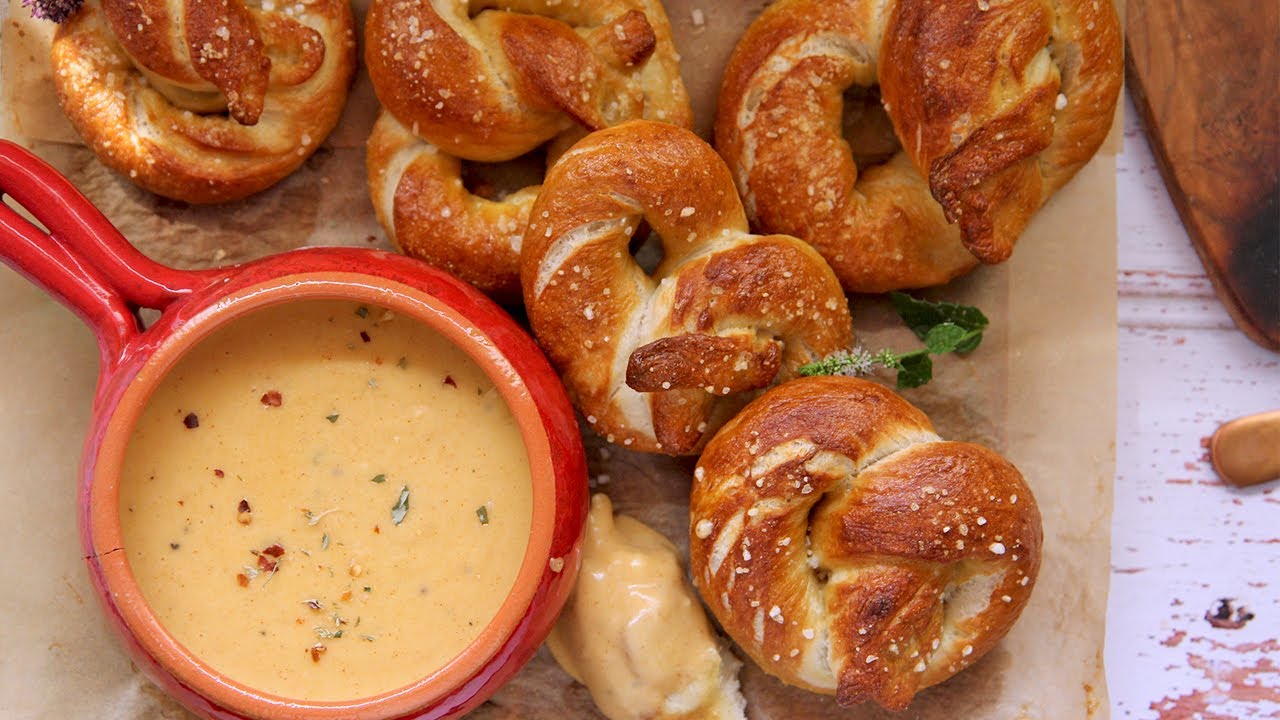 Soft Pretzels with Beer Cheese Dip | Laura in the Kitchen
