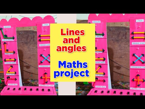lines and angles working model | maths project working model