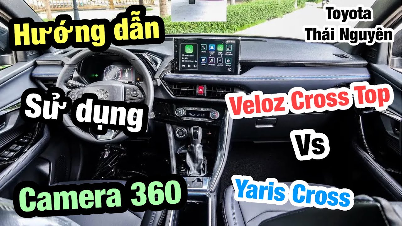 Hướng dẫn sử dụng Camera 360 trên Yaris Cross vaf Veloz Cross Top 2024 | Toyota Thái Nguyên
