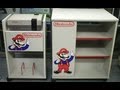 Game display  retro nintendo storage cabinets  tv cart and game storage units