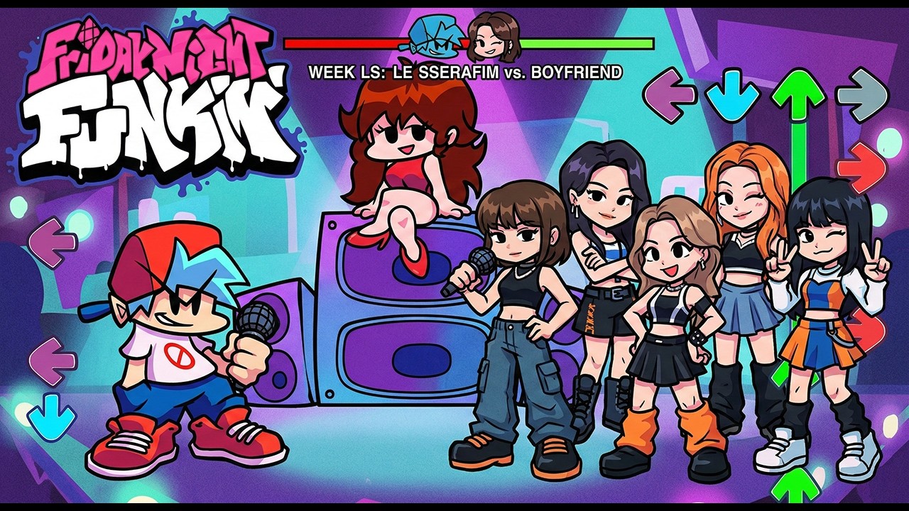 Not LE SSERAFIM - Friday Night Funkin'
