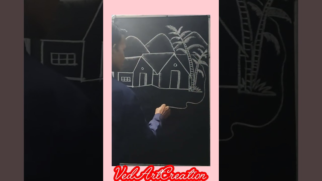 Beautifulscenerydrawing#art #drawing @VedArtCreation #artist