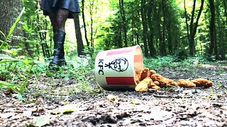 🎖Demon Crushers vs. Junk Food! Boots Crushing in the Forest! Oddly Satisfying ASMR