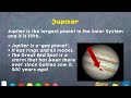 Planets of the Solar System: Distinctions and Features