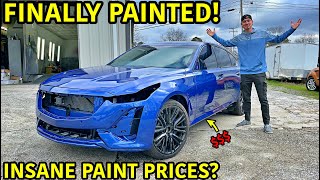 Wrecked 2020 Cadillac CT5-V Gets The Most Expensive Paint Job Ever!!! Now Time To SELL Some CARS!