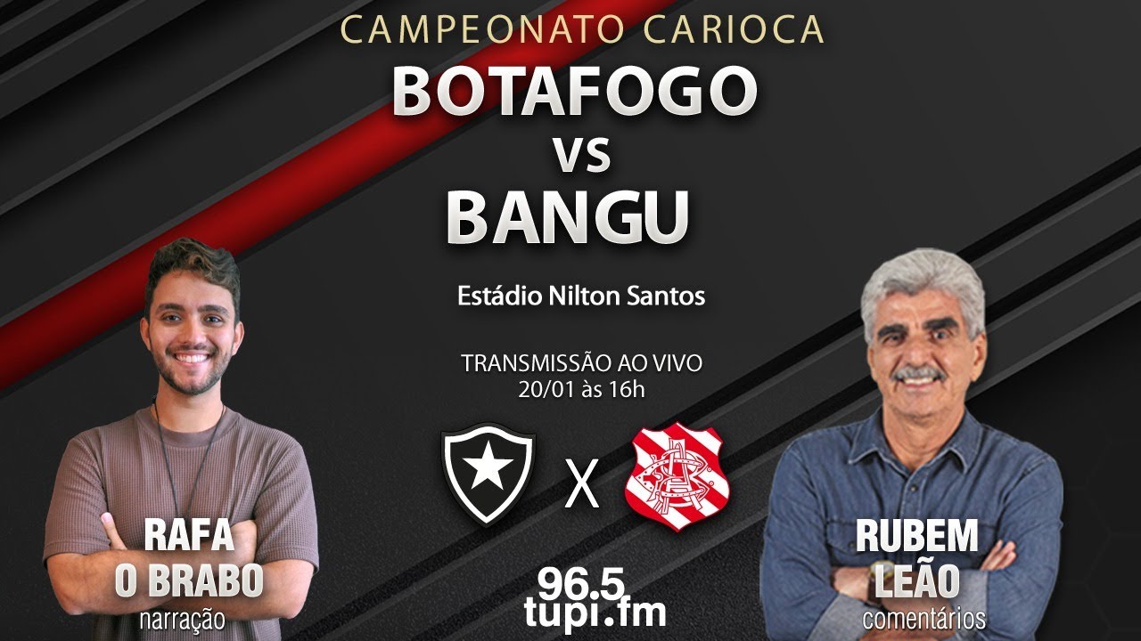BOTAFOGO 2 X 0 BANGU - Campeonato Carioca - 2ª rodada - 20/01/2024 - AO ...