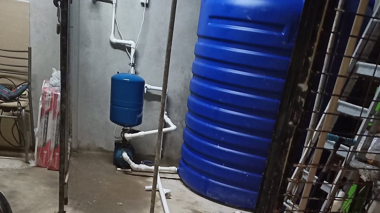 Hidrofor montajı savaş tesisat farkıyla. 5 dairelik.