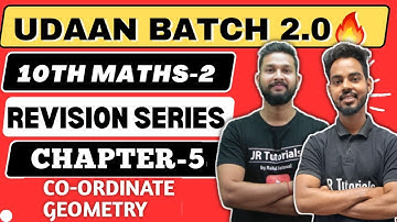 10th Maths 2 | Chapter 5 | Co-ordinate Geometry | One Shot Live Revision | Udaan Batch 2.0💥 |