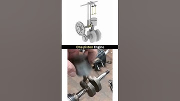 SINGLE Piston Engine REVOLUTION: #cad #mtb #3ddesign #ajdesignhub #duet #solidworks #engine #3dart