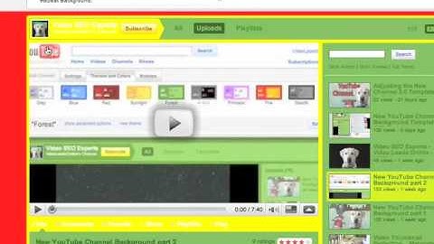 "old" YouTube Channel Background part 3 - Advanced Options 1 of 3
