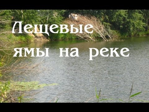 Лещевые ямы на реке. Ловим на пенопласт