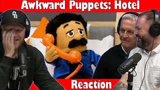 Awkward Puppets - HOTEL REACTION | OFFICE BLOKES REACT!!