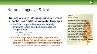 7491 W4 1 - Introduction to natural language processing and text mining