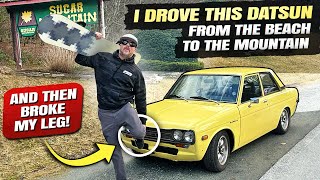 RECORD LEVELS OF PAIN! BOUGHT A CAR, THE ENGINE WIRING MELTED, AND I BROKE MY LEG ON THIS ROAD TRIP! by Finnegan's Garage 413,825 views 2 months ago 1 hour, 31 minutes