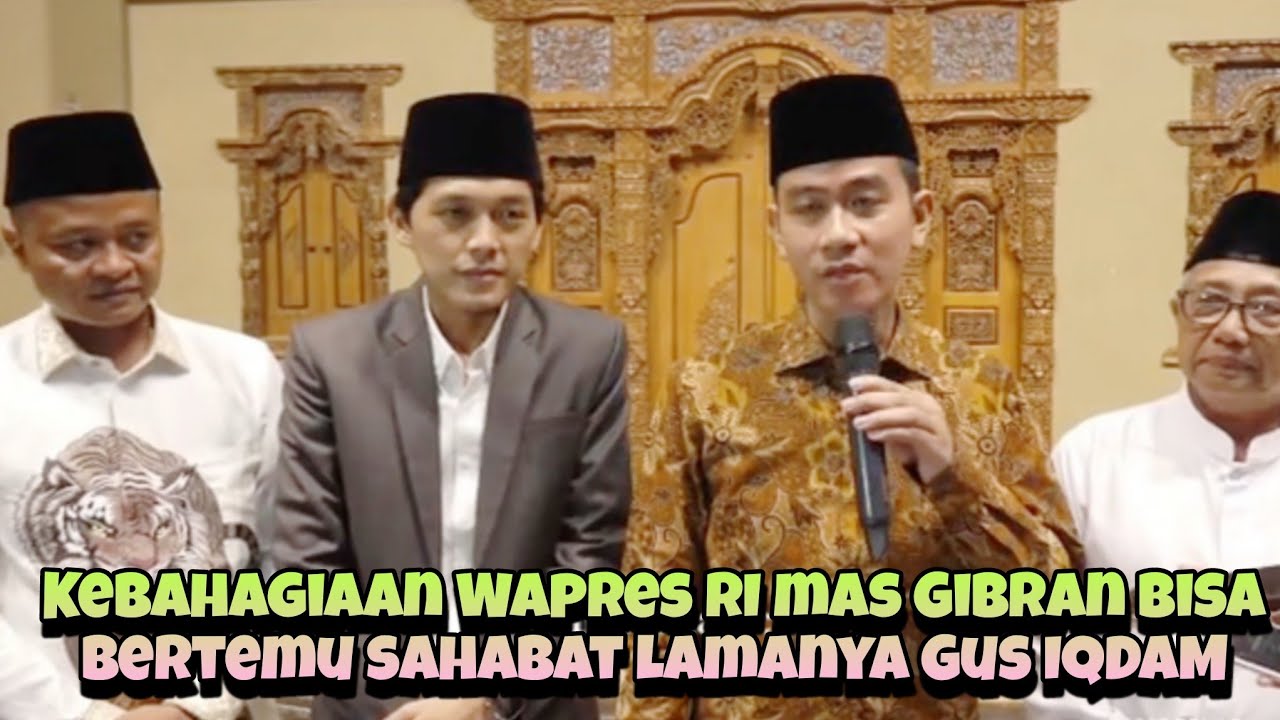 Kebahagiaan Mas Gibran Rakabuming bertemu lagi dengan Sahabat Lama nya Gus IQDAM