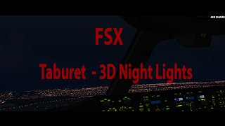 Fsx Taburet Night 3D Lights Landing In Dubai Omdb Boeing 777