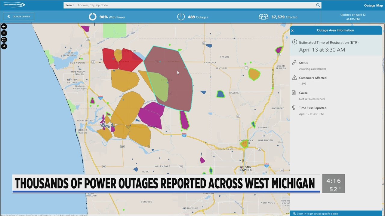 Thousands without power amid increased wind gusts - YouTube