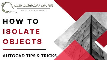 How to Isolate Objects? | AutoCAD Tips & Tricks | Nemi Designing Center | #autocadisolateobject