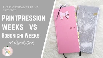 PrintPression Weeks VS Hobo Weeks | A quick comparison and unboxing
