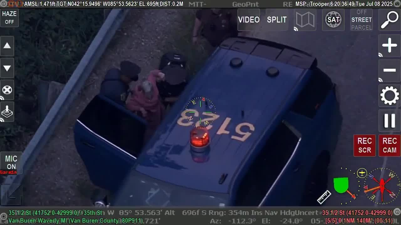 'She's up and walking around like she's lost': MSP helicopter finds missing woman in the woods