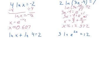 Algebra2 7.6 Natural Logarithms