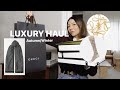 Luxury new in haul  loewe gucci  try on  outfit ideas