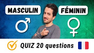 Comment savoir si un mot est 🚹MASCULIN ou 🚺FÉMININ en français ? (QUIZ + EXPLICATIONS)